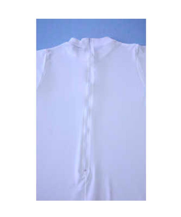 Cremallera en espalda del pijama largo