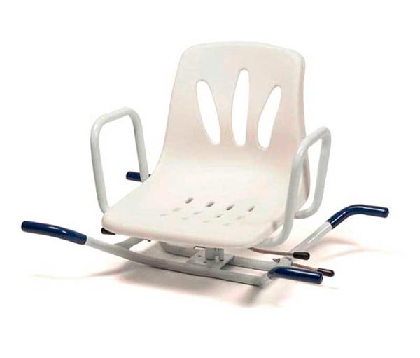 Silla giratoria de acero para bañera
