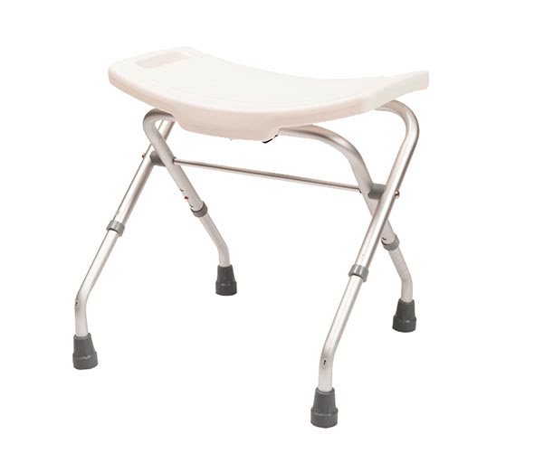 Banqueta sin respaldo plegable