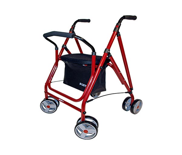Andador rollator aluminio cesta y asiento