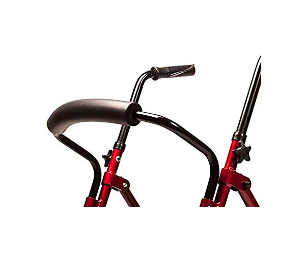 Manetas y respaldo acolchado del rollator standar con freno de carga